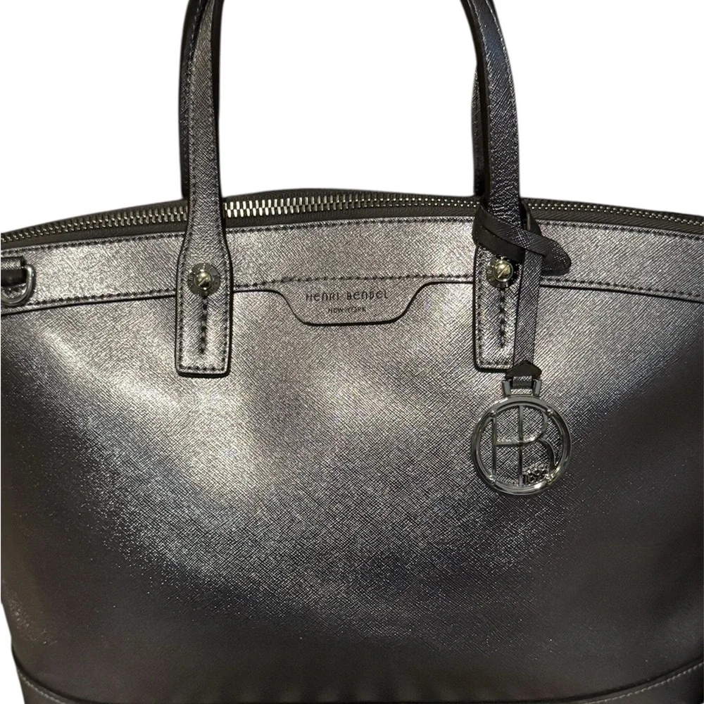 Henri Bendel Saffiano Leather Top Handle Bag - Picture 2 of 7